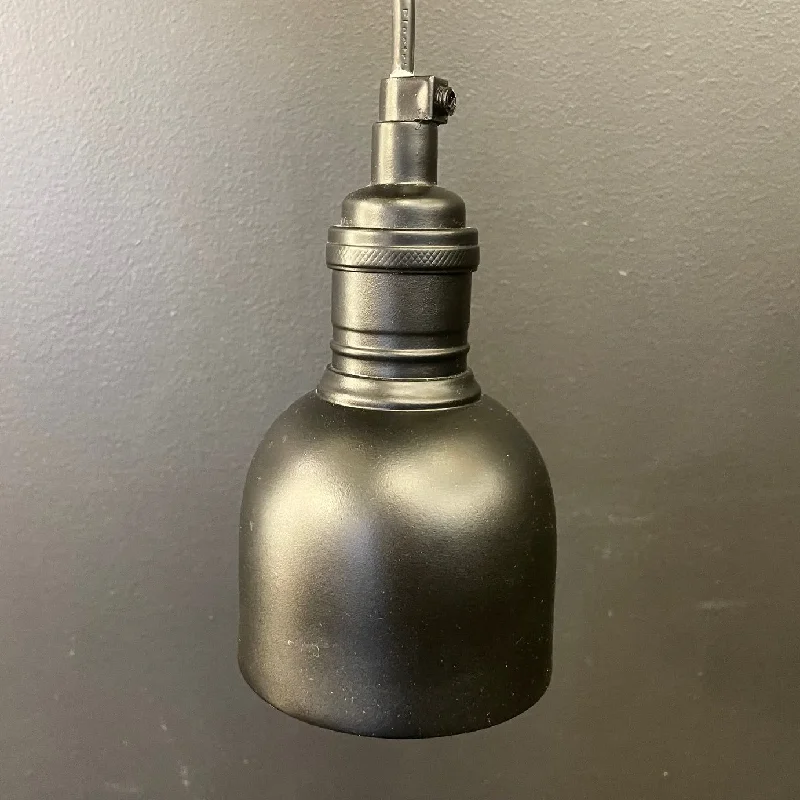 Metal Ceiling Lights in Brass, Copper, Stainless Steel, and IronMetal Ceiling Lights in Brass, Copper, Stainless Steel, and IronSpalding Pendant - Small Black