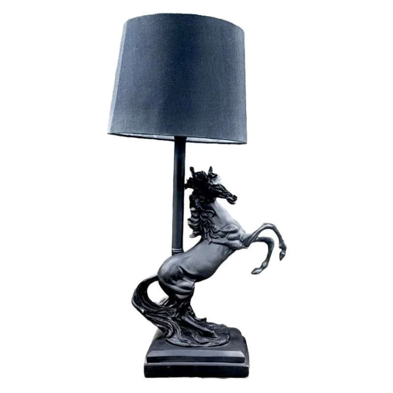rustic farmhouse table lamps for cozy kitchensrustic farmhouse table lamps for cozy kitchensStanding Horse Table Lamp