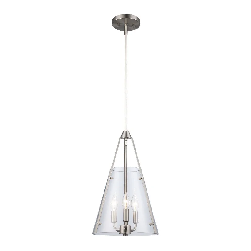 Indian - Themed Ceiling Lights with Intricate Filigree and Mirror WorkIndian - Themed Ceiling Lights with Intricate Filigree and Mirror WorkTrans Globe Imports Armani 11583 BN Pendant Light - Brushed Nickel