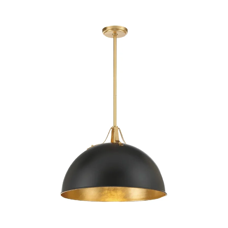 Industrial Style Ceiling Lights with Exposed Bulbs and Metal CagesIndustrial Style Ceiling Lights with Exposed Bulbs and Metal CagesTrenton Collection - Pendant Chandelier - Satin Brass & Black - W:50cm