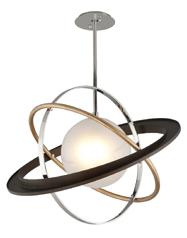 Tropical - Themed Ceiling Lights with Palm - Leaf Shapes and Rattan WrapsTropical - Themed Ceiling Lights with Palm - Leaf Shapes and Rattan WrapsTroy Apogee F5513-SFB/VGL/SS Pendant Light - Bronze Gold Leaf And Stainless