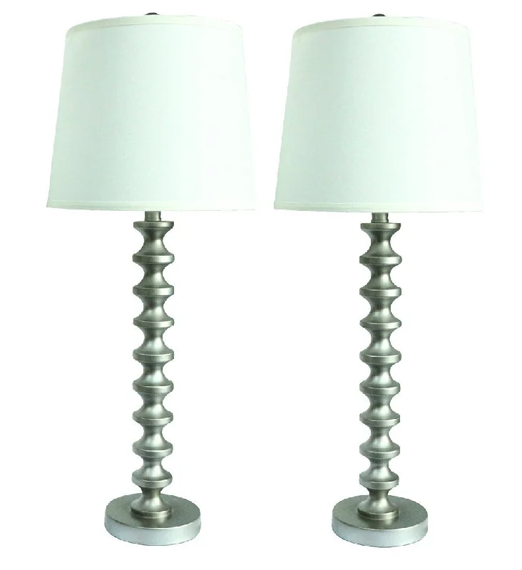 leather table lamps with a distressed texture for a rugged charmleather table lamps with a distressed texture for a rugged charmSet of 2 Broche Table Lamps