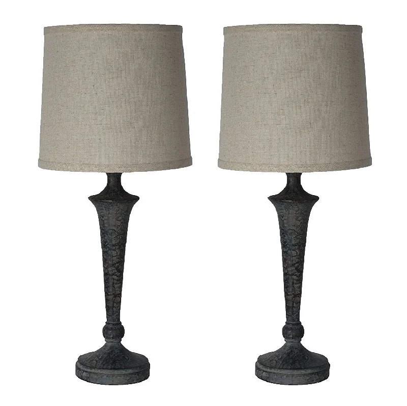 fabric table lamps with a linen shade for a relaxed and breathable lookfabric table lamps with a linen shade for a relaxed and breathable lookJacob Table Lamps Set of 2 - Ash Bronze