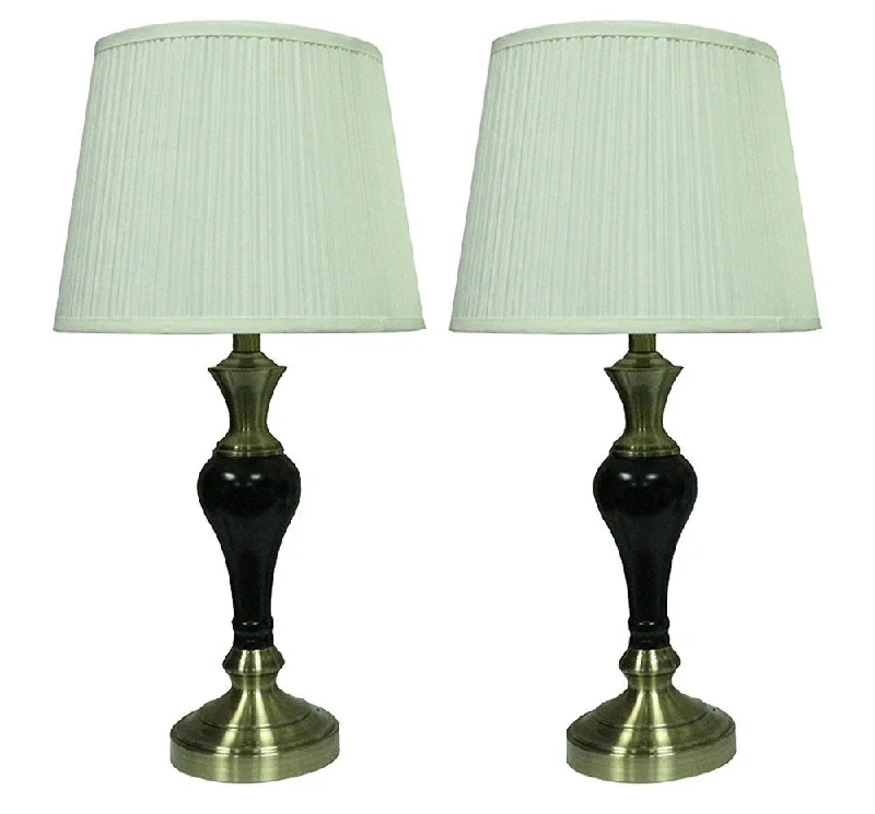 Black with Ivory Shades