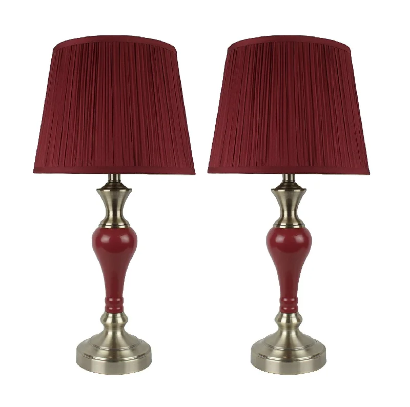 Ruby Red with Burgundy Shades