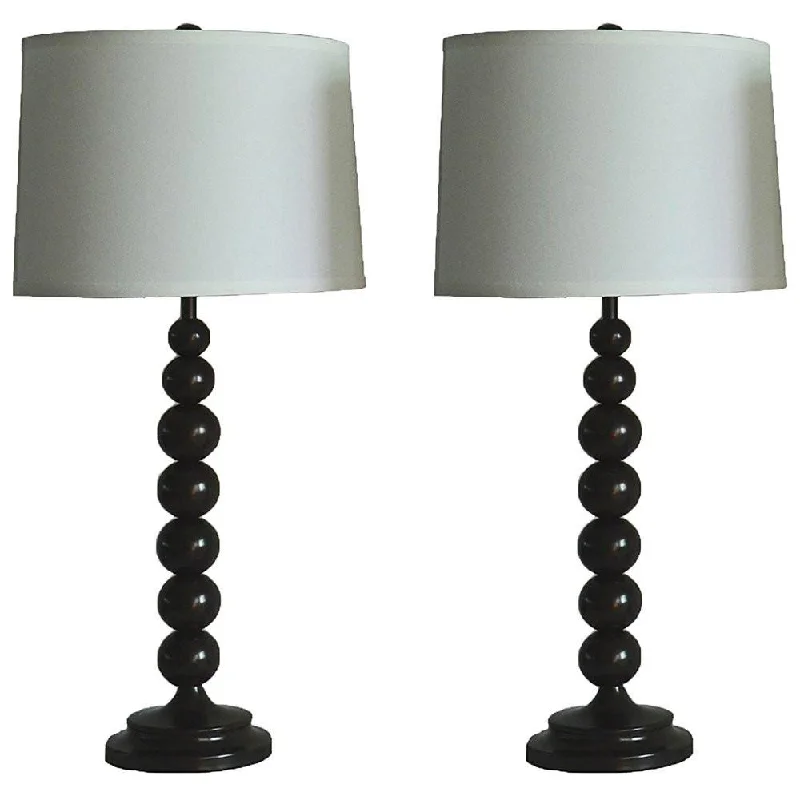 bohemian table lamps with colorful patterns for eclectic bedroomsbohemian table lamps with colorful patterns for eclectic bedroomsSet of 2 Stacked Ball Table Lamp with Linen Shade - 7 Colors