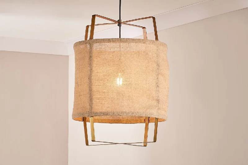 Mid - Century Modern Ceiling Lights with Simple, Sleek LinesMid - Century Modern Ceiling Lights with Simple, Sleek LinesVedalai Jute And Metal Frame Pendant - Large