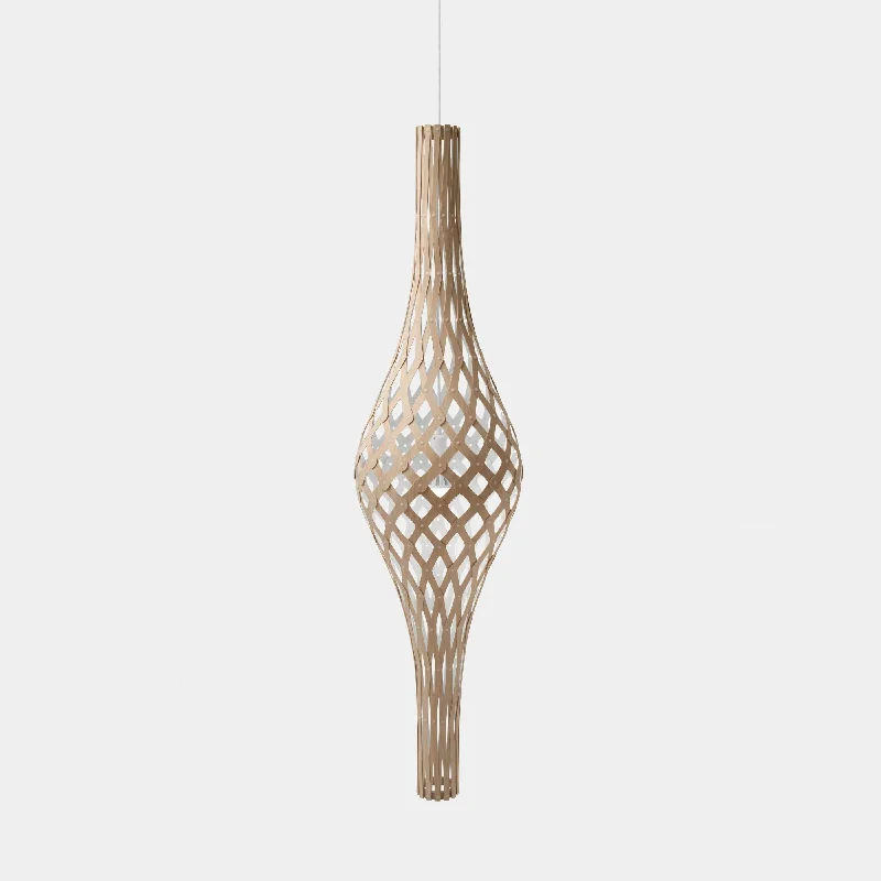 Tropical - Themed Ceiling Lights with Palm - Leaf Shapes and Rattan WrapsTropical - Themed Ceiling Lights with Palm - Leaf Shapes and Rattan WrapsWhite 1 Side Nikau pendants
