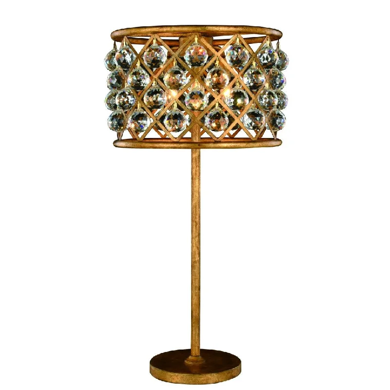 ceramic table lamps with hand painted designs for an artistic touchceramic table lamps with hand painted designs for an artistic touchZC121-1206TL15GI/RC - Urban Classic: Madison 3 light Golden Iron Table Lamp Clear Royal Cut Crystal